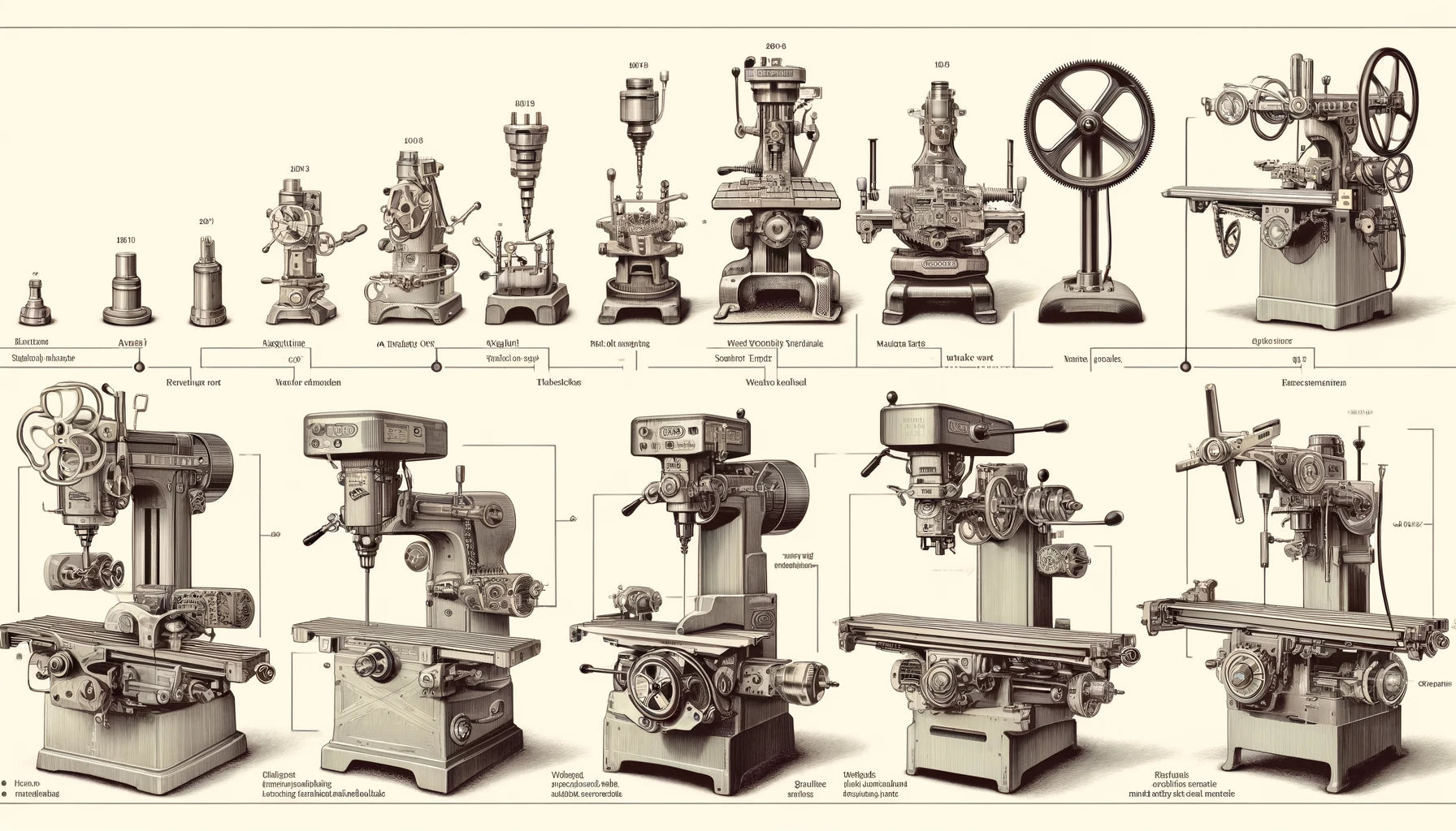 The Evolution of Milling Machines: Tracing the Journey from Rotary Filing to the Bridgeport Innovation