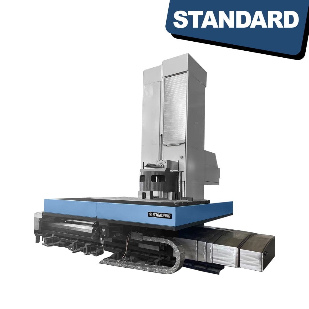Image of the STANDARD EHS-130A CNC Horizontal Boring Mill, featuring a Ø130mm Spindle with Square ram and multiple axis control (X,Y,Z,B,W,V-axis), available from STANDARD and Standard Direct.