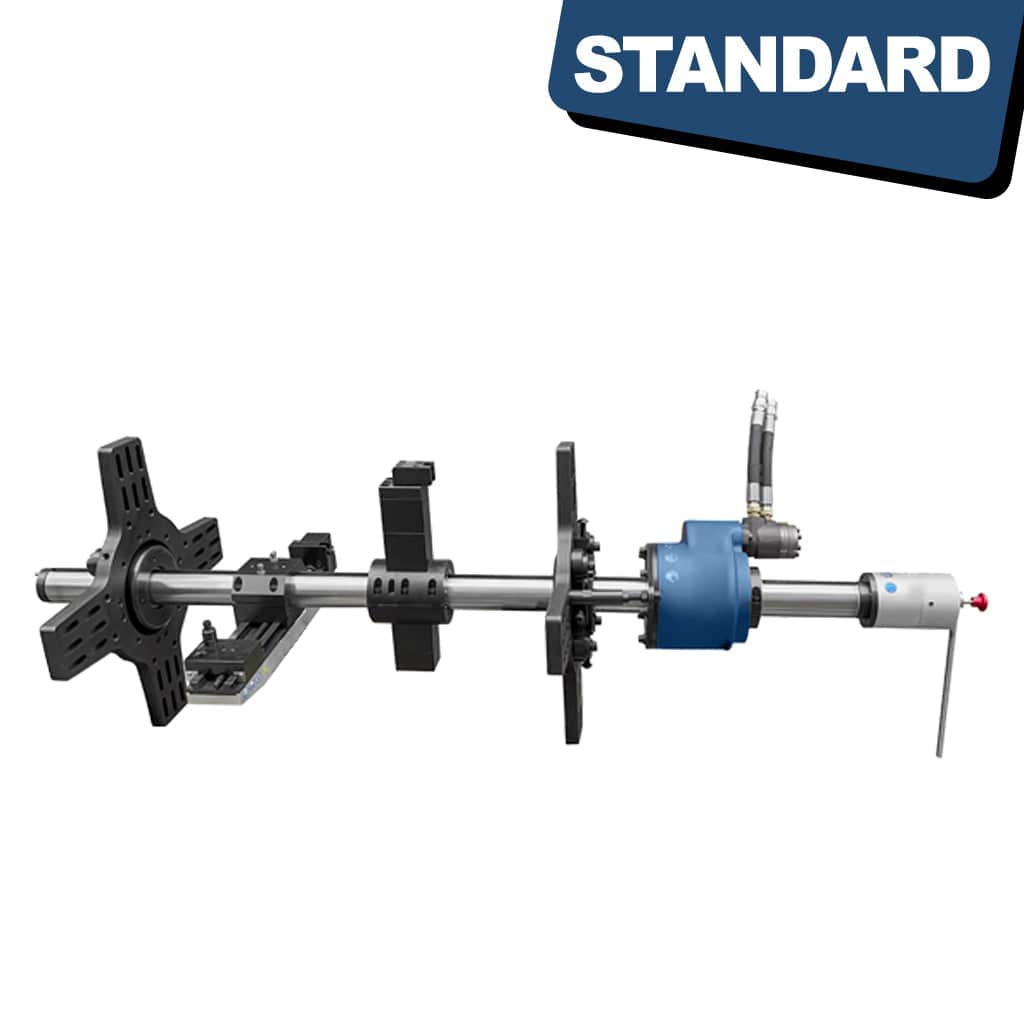 A compact OLB-110 Portable Line Borer with a 110mm bar and the capability to bore holes ranging from 220mm to 900mm in diameter.