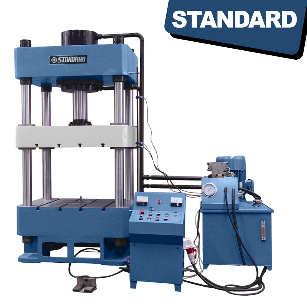 STANDARD H4P-630 ton 4-post Hydraulic Press, a powerful industrial machine with a 630-ton capacity