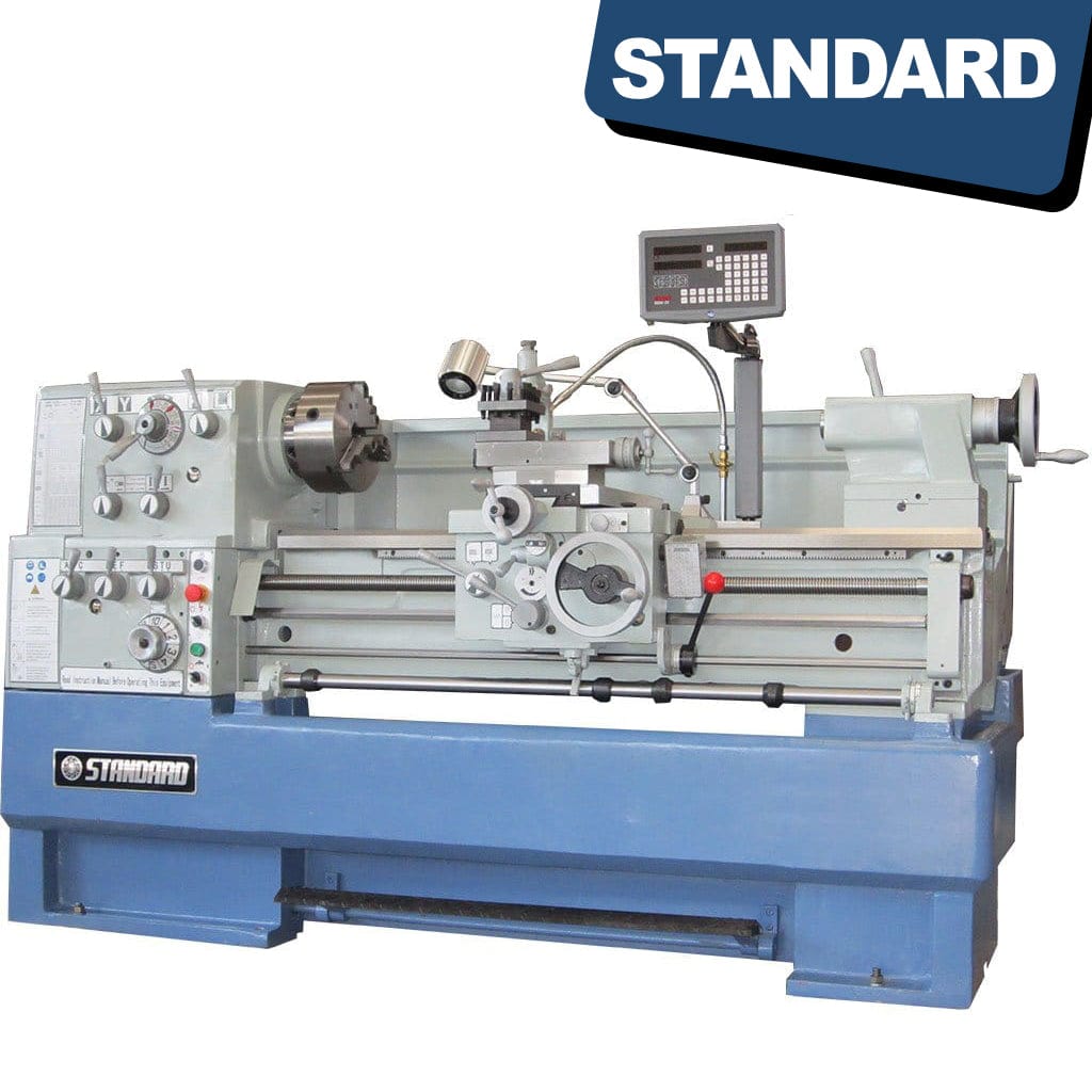 Standard T-460x1000 Medium duty Precision Solid Base lathe, with 3-bearing headstock and solid base, available from STANDARD and Standard Direct