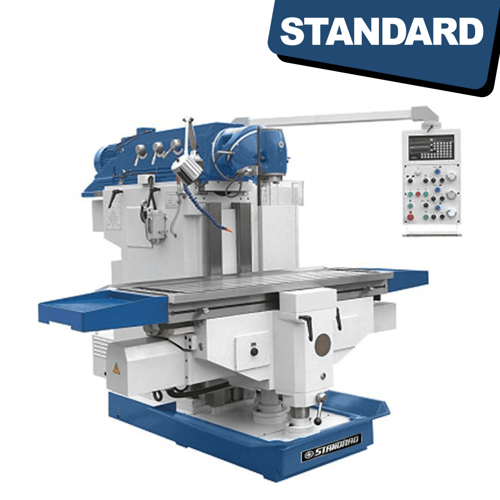 Standard UH-900 Ram Head type Universal Milling Machine, based on the traditional knee-type milling machine, available from STANDARD and Standard Direct.