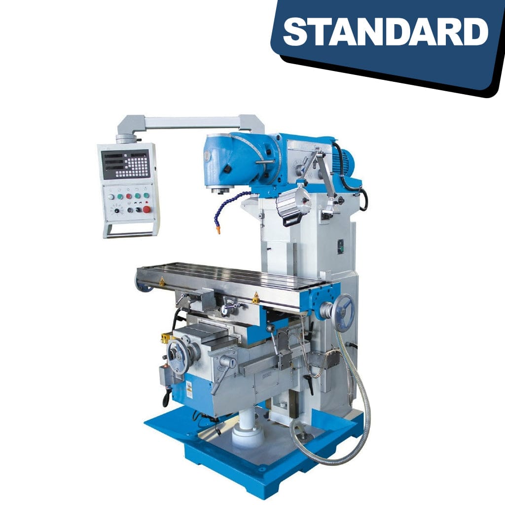 Standard UR-1000 Ram Head type Universal Milling Machine, with a servo motor, available on STANDARD and Standard Direct.