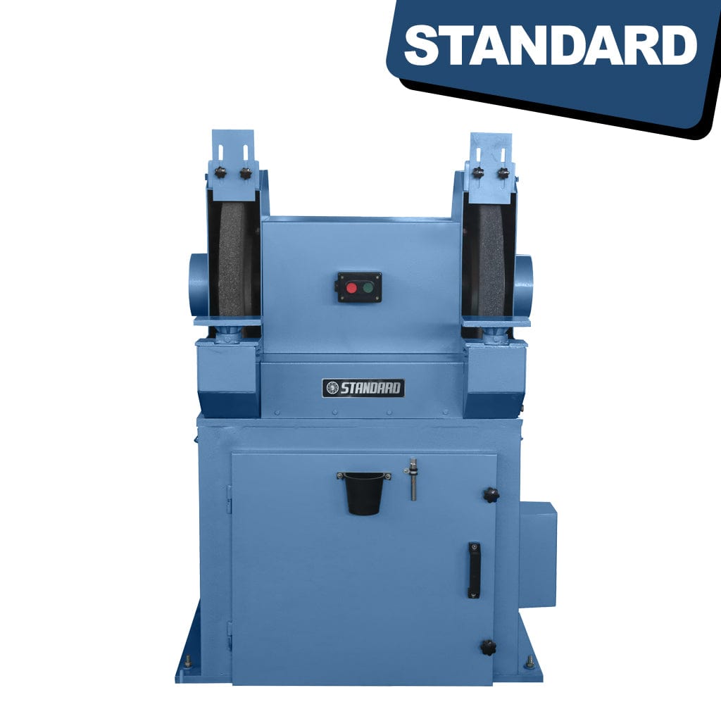 STANDARD GPE-500 Heavy Duty Pedestal Grinder with Dust Extraction, available from STANDARD and Standard Direct