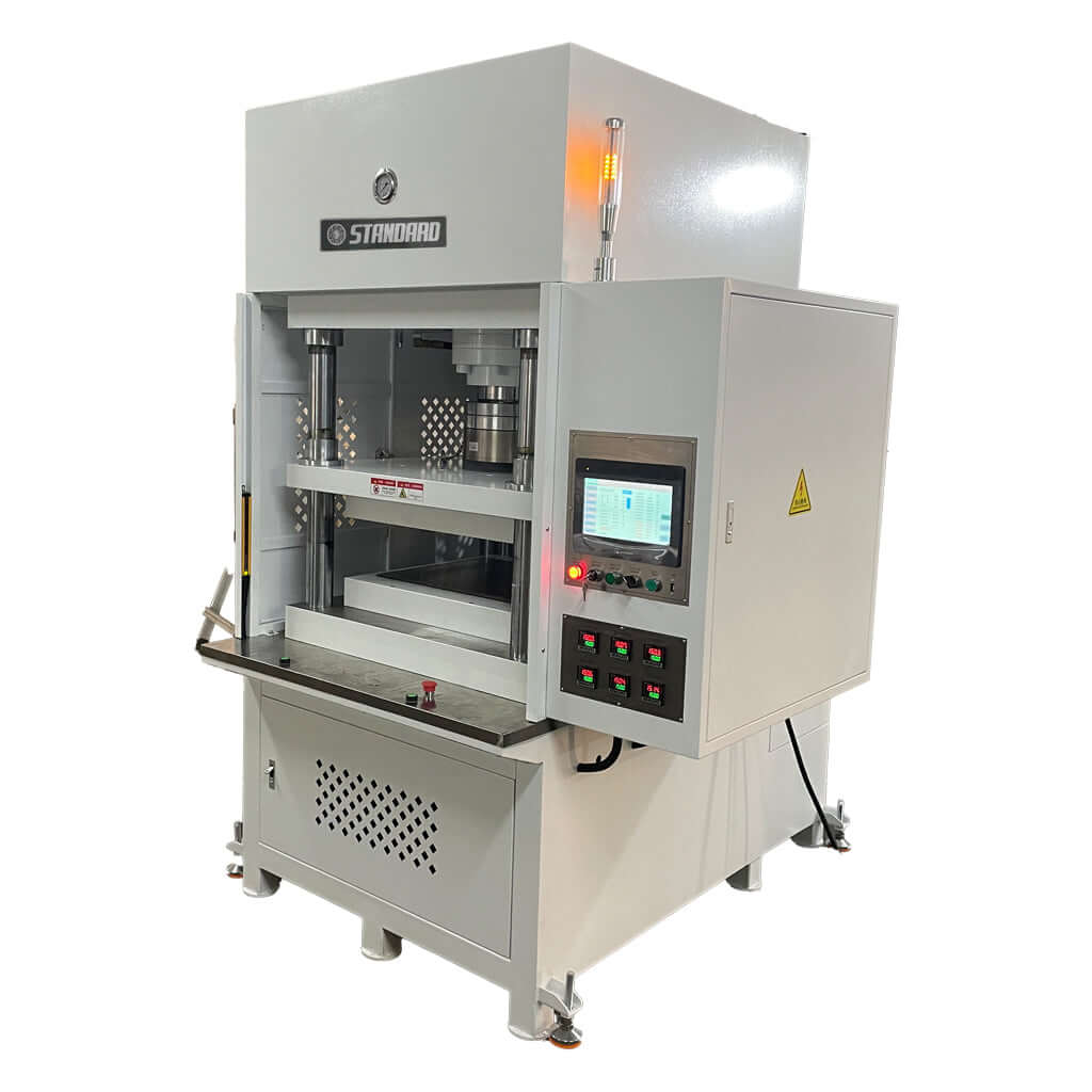 STANDARD H4H-80 Hydraulic 4-Post Press with touchscreen control and heated table for precise and efficient operations