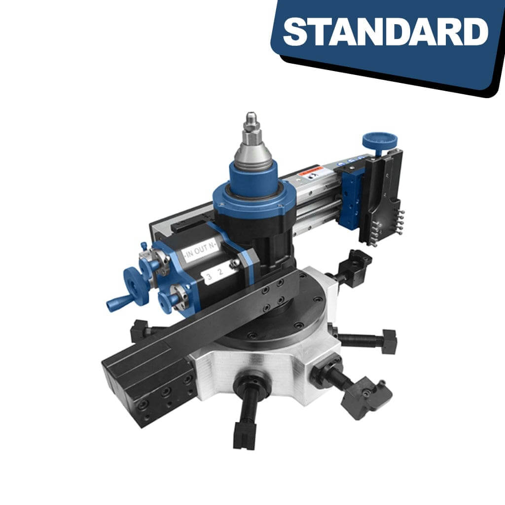 Portable Flange Facer device with a diameter range of 150 to 1000 millimeters, used for machining and surfacing flanges.