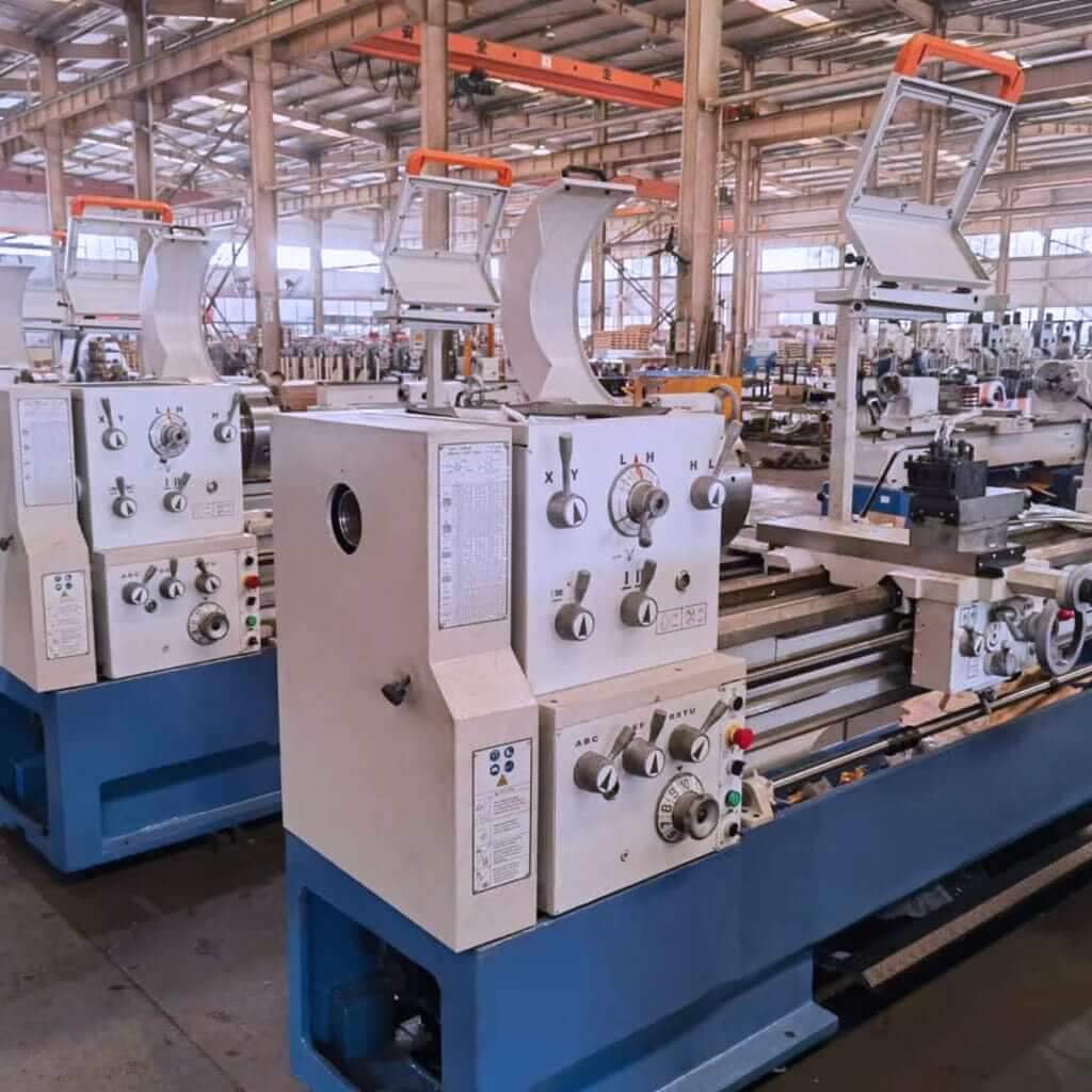 Gears of the STANDARD T-560x3000 Solid Base Precision Lathe, a close-up view showing the mechanical components responsible for controlling the lathe&#39;s precision metalworking operations