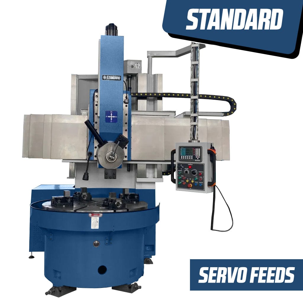 STANDARD VS-1600S Single Column Vertical Lathe with easy to use precision servo feeds from STANDARD Machine tools and Standard Direct