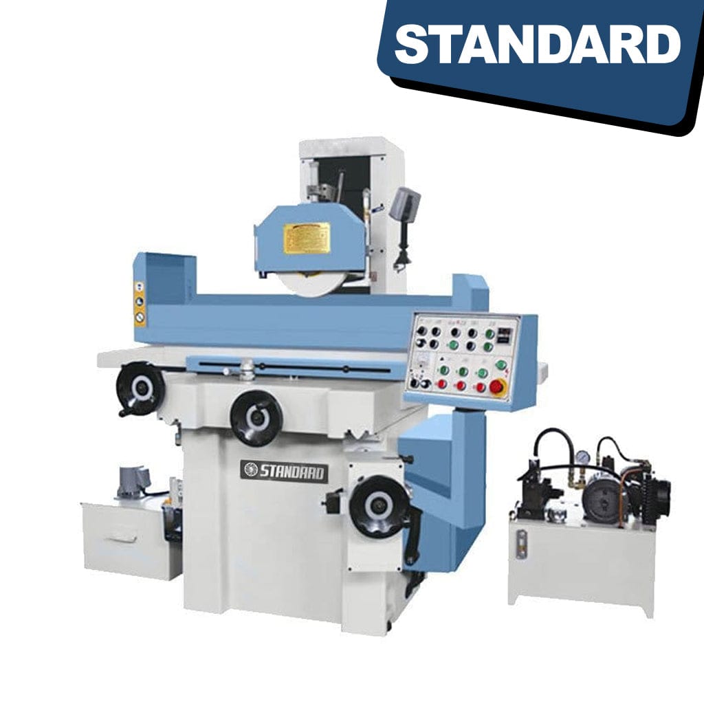 STANDARD GS-300x600 Hydraulic Surface Grinder, P5 grade precision ball screw, available from STANDARD and Standard Direct.