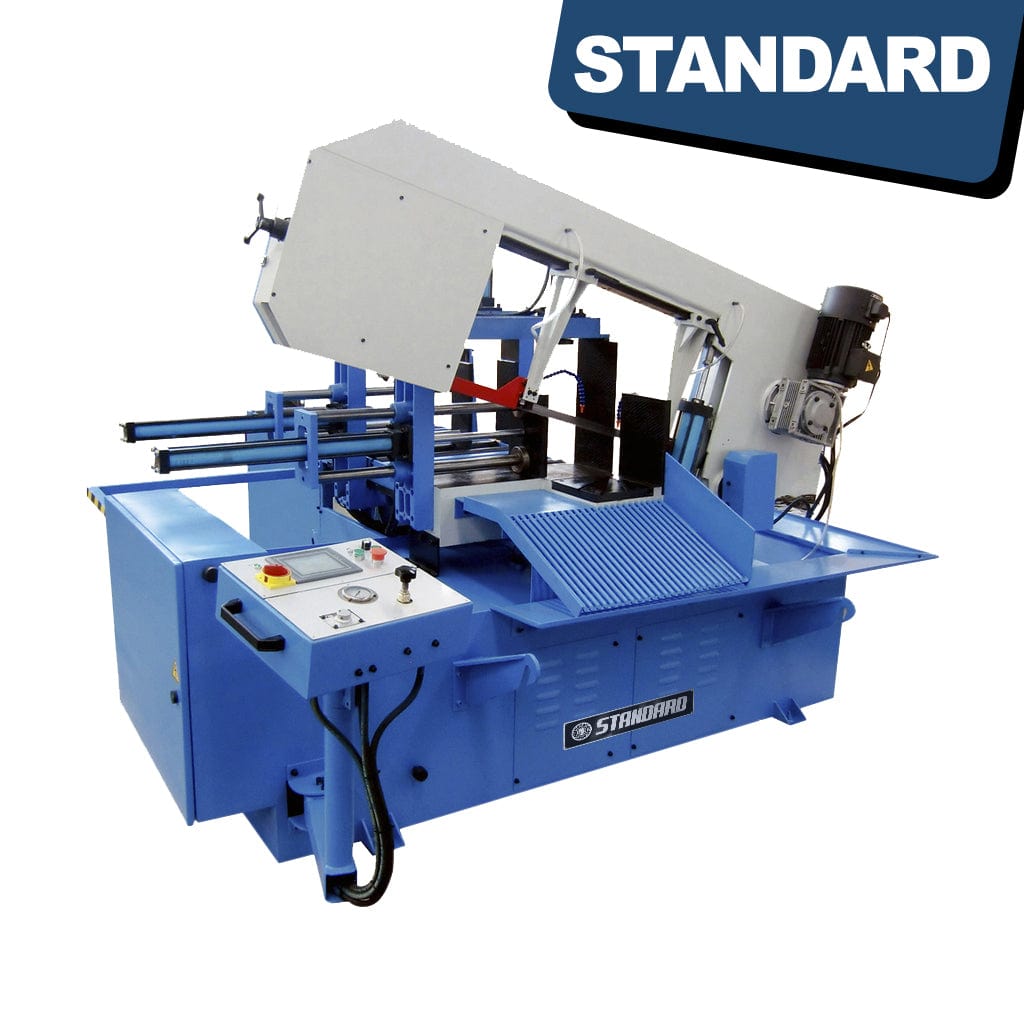 STANDARD BM-460NC Semi-Auto Miter Cutting Bandsaw (Dual Angle), available from STANDARD and Standard Direct.