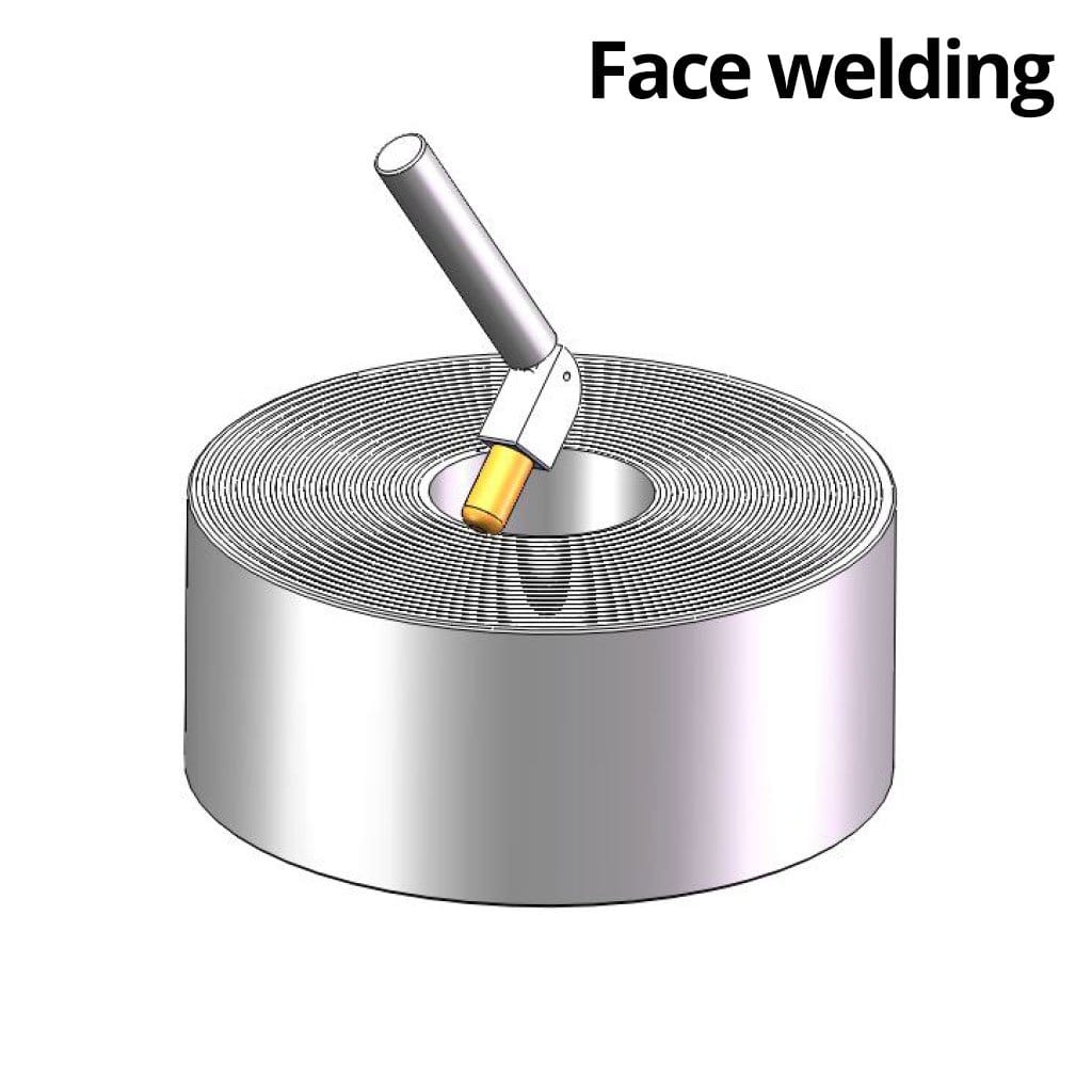 Standard BFW40-600 Bore and Face Welder Face welding example from STANDARD