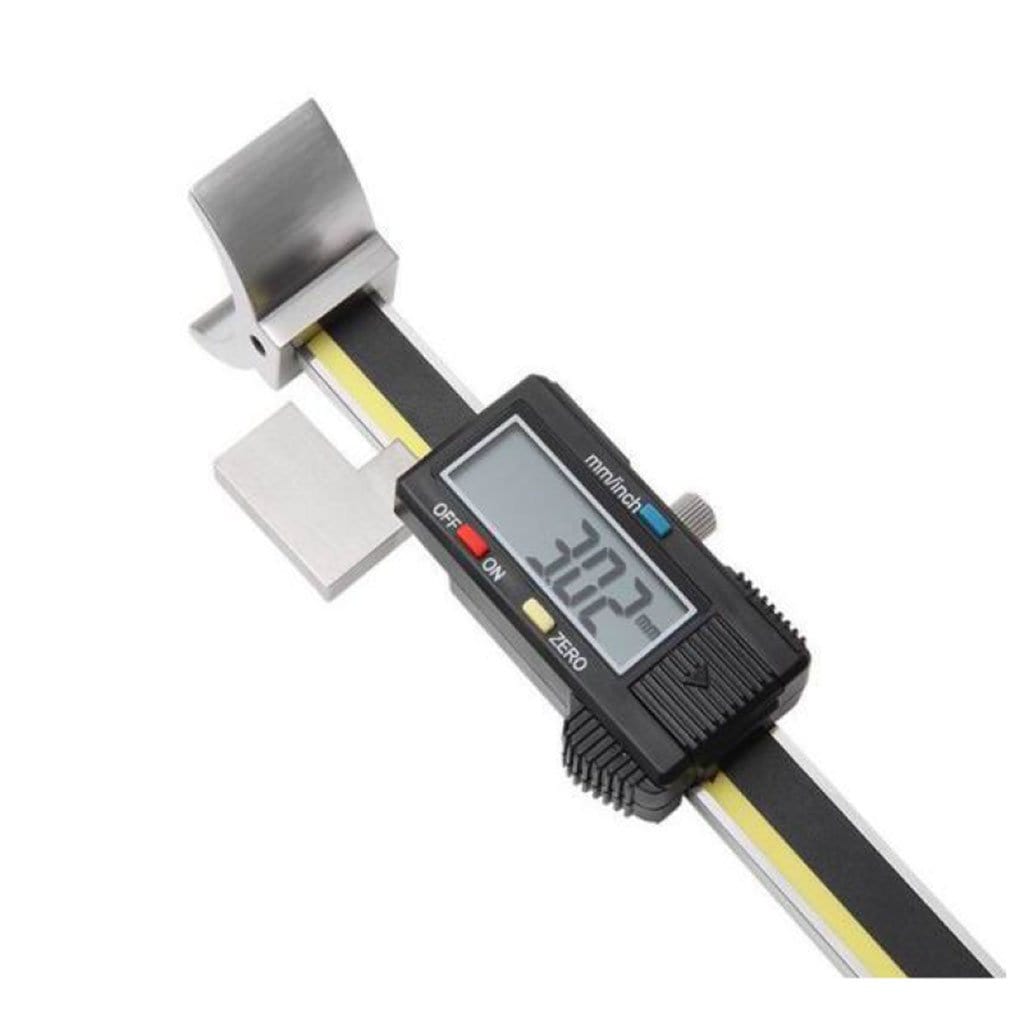 The STANDARD OLB-60 Portable Line Borer (Ø60mm bar, Ø65~600mm boring capacity) with a Tool Measuring Vernier attachment for precise measurements.