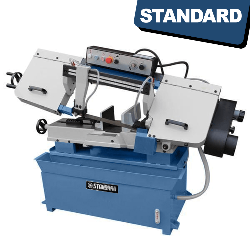 STANDARD B-225 Manual Bandsaw - Step blade speed adjustment knob located on the front panel for precise control.