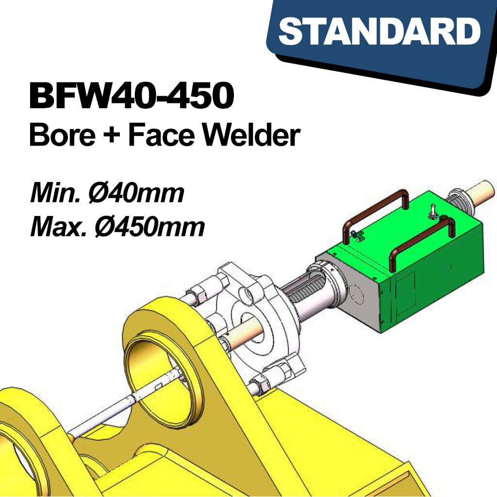 Bore and Face Welder Standard BFW40-450 (Ø40~450mm Capacity), available from STANDARD and Standard Direct