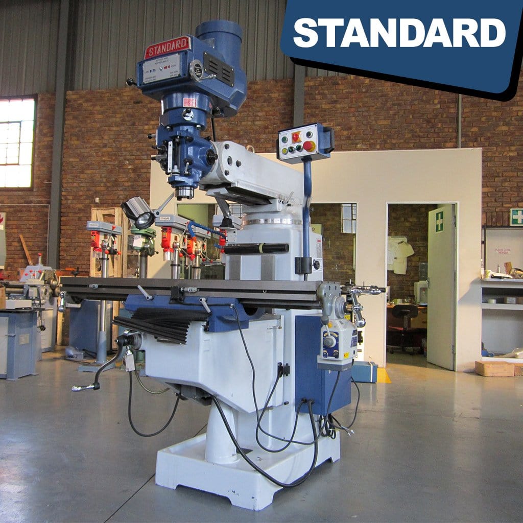 Standard M-4V Turret milling machine, Proven Quality, Affordable ISO40 spindle turret mill from STANDARD