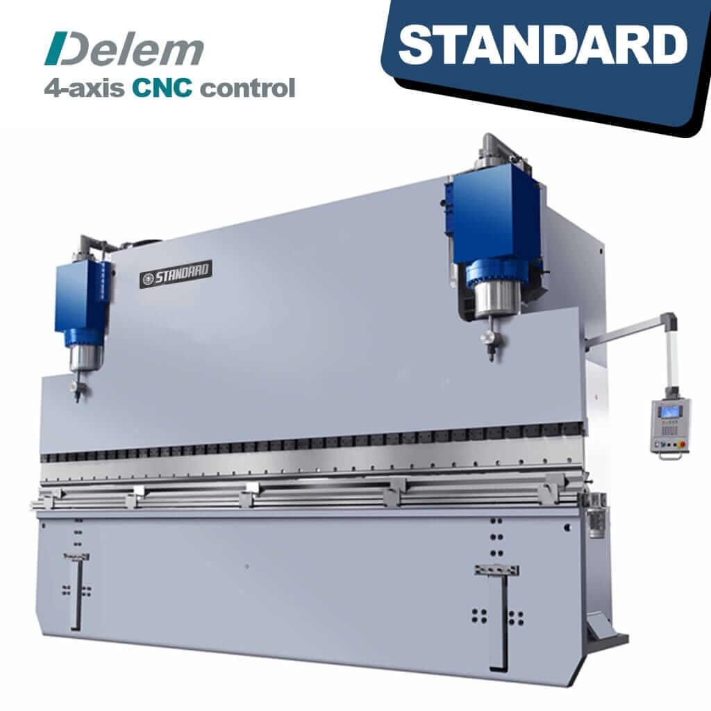 Standard SP4-1000x5000 4-axis CNC Hydraulic Pressbrake available from STANDARD and Standard Direct. 1000ton Bending Brake, 5000mm Press brake, Delem DA56 control