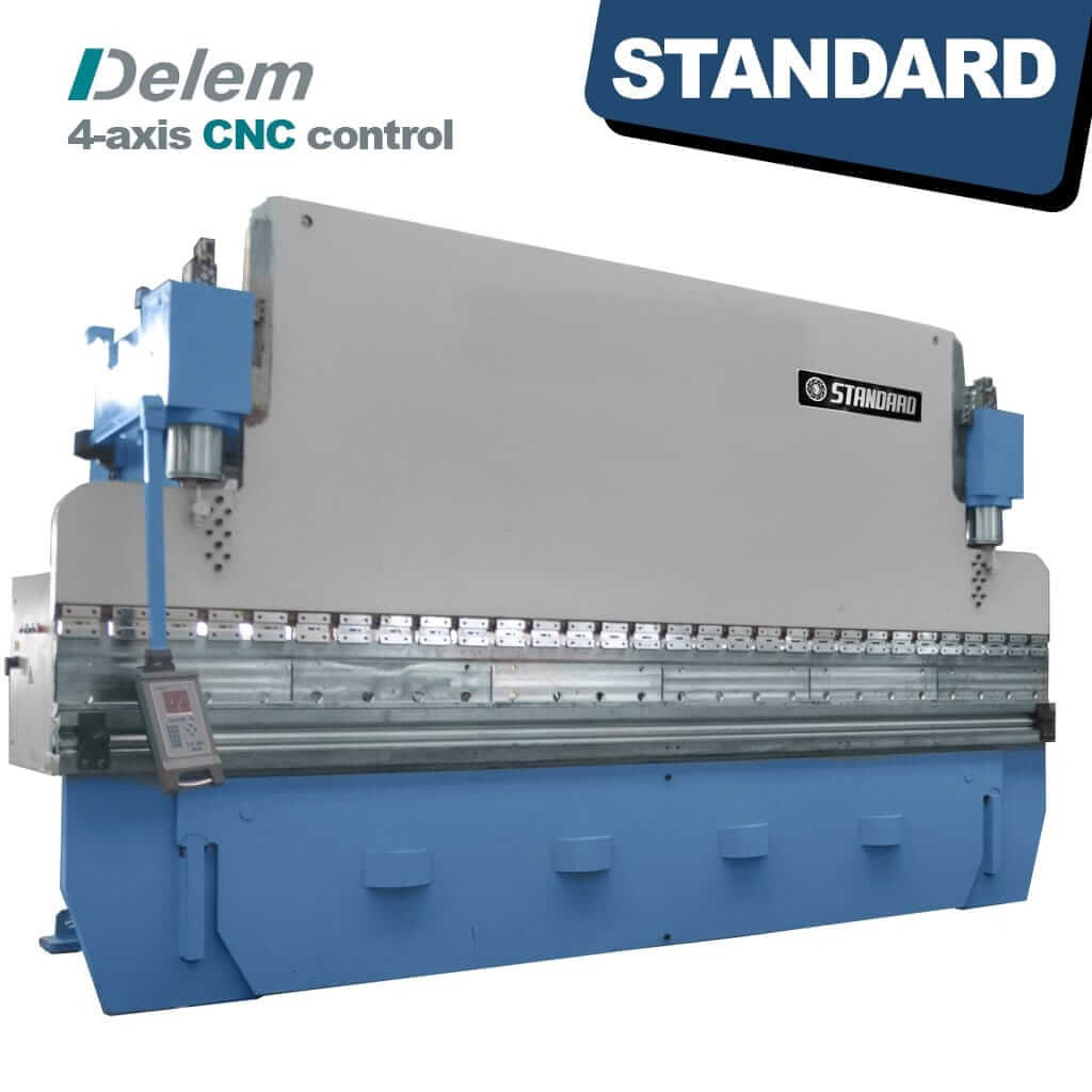 STANDARD SP4-300x6000 4-axis Pressbrake with Delem DA58T control, available from STANDARD and Standard Direct.