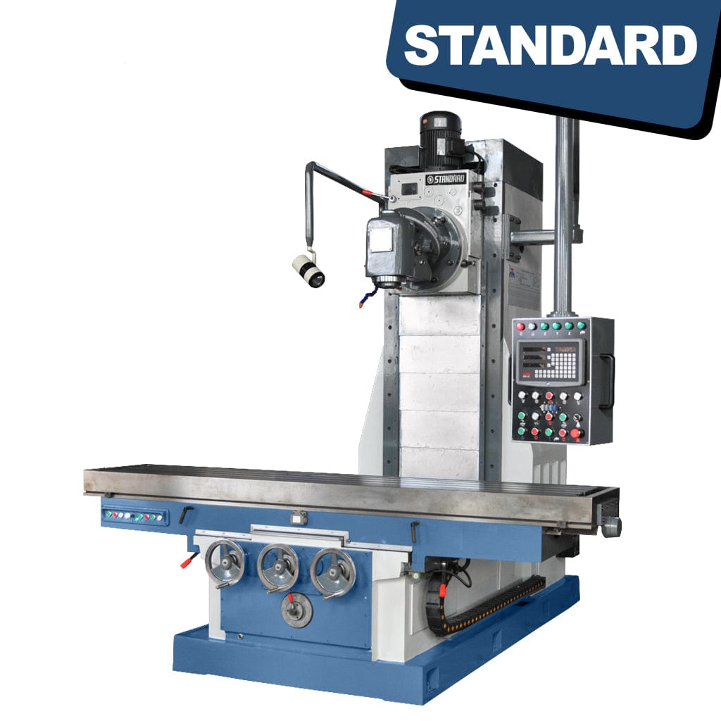 Standard UB-2500 Heavy Duty Universal Bed Mill. 2500mm X-axis Travel. Biggest Universal mill. Big Universal mill. Heavy duty milling machine, available from STANDARD and Standard Direct.