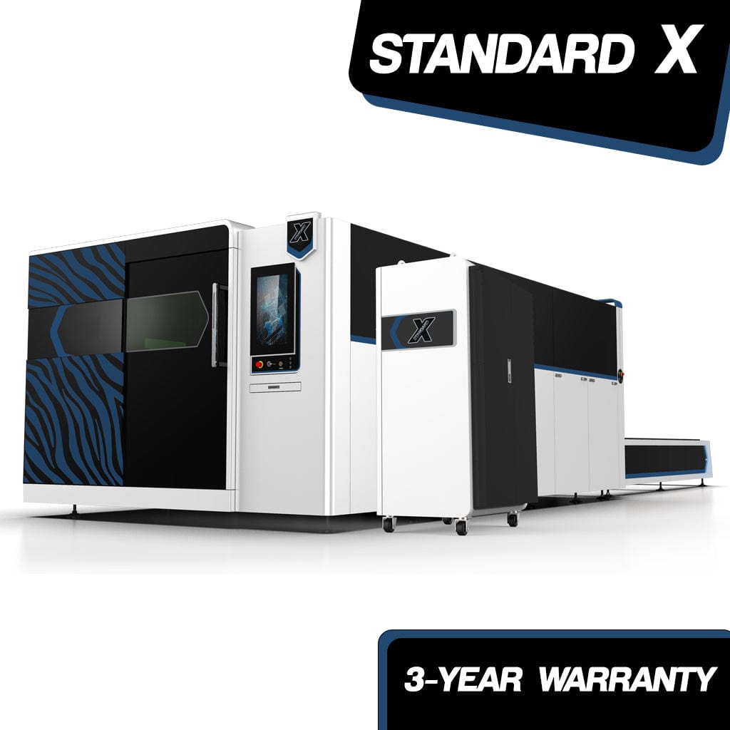 STANDARD LZE-1500x3000 Fully enclosed fiber laser cutter with exchange table for high volume Industrial metal cutting applications available from STANDARD and Standard Direct