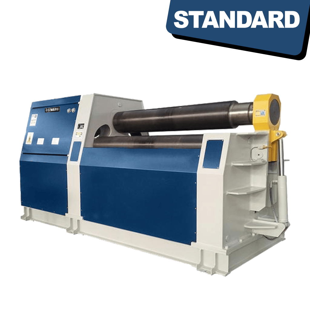 Standard PRH4-10x2500 Hydraulic 4-Roll Plateroller with Pre-Bend (Rolls 10mm mild steel x 2500mm wide) available from Standard Direct and STANDARD