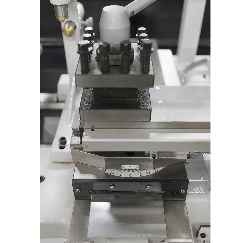 Image of a different workpiece on a T-460x1000 lathe, showcasing the versatility of the machine for various machining tasks, such as shaping metal, turning, and cutting